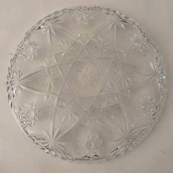 Early American Prescut round platter | Anchor Hocking vintage cake plate | - Picture 5 of 5